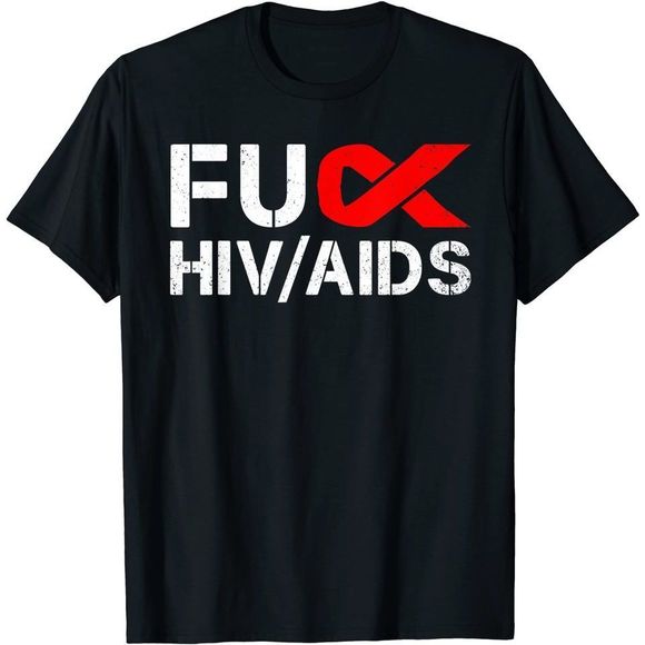 Gildan | Shirts | Hiv Aids Awareness Red Ribbon World Aids Day Fighter ...
